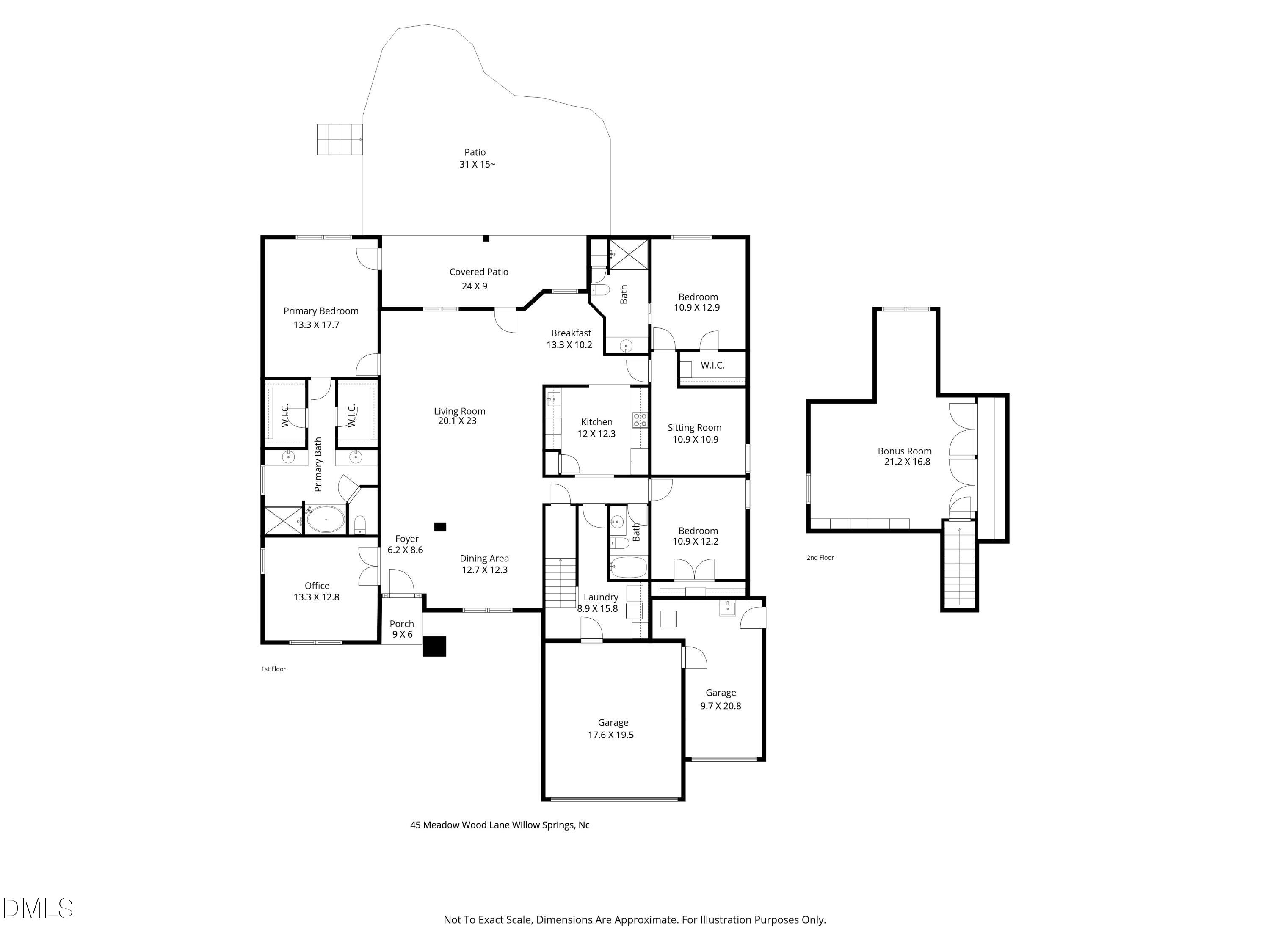 45 Meadow Wood Lane Willow Spring, NC 27592 - Photo 12 of 68 1st&2nd floors