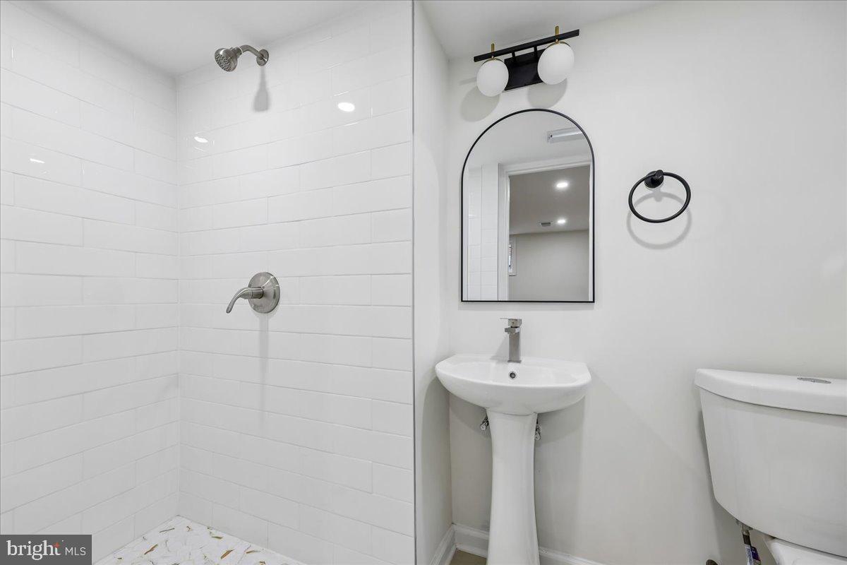 1105 Lamberton Drive Silver Spring, MD 20902 - Photo 42 of 87 Sleek modern bathroom oasis.