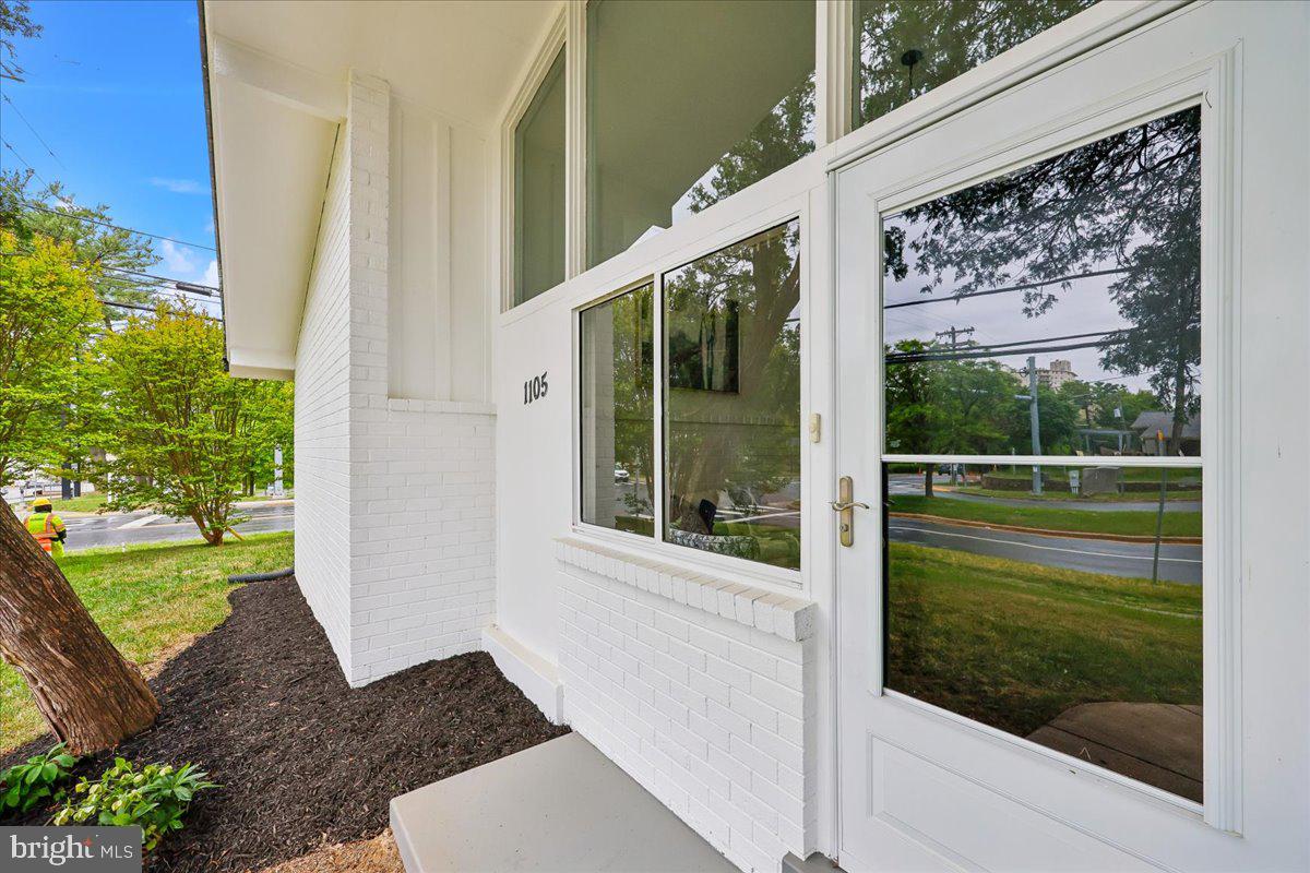 1105 Lamberton Drive Silver Spring, MD 20902 - Photo 58 of 87 Modern entryway with lush greenery.