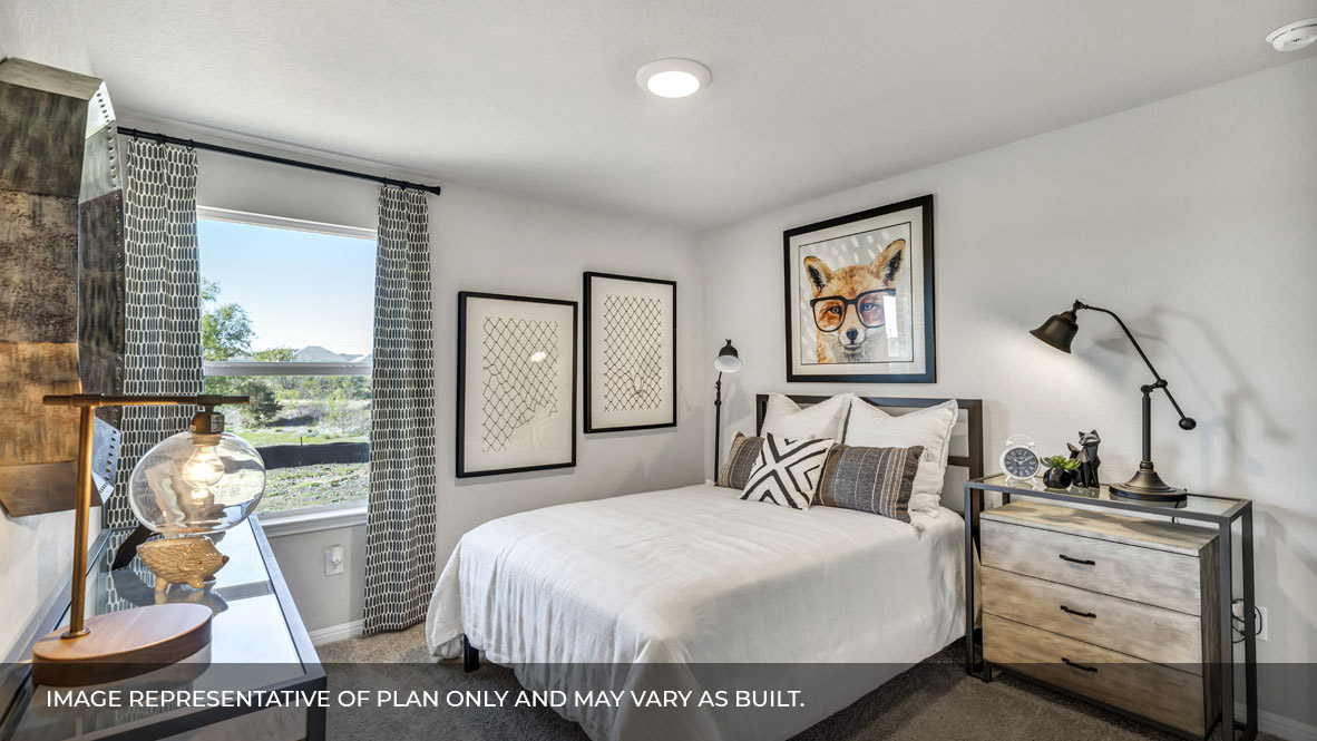 236 Gilmer Lane Buda, TX 78610 - Photo 4 of 30 a bedroom with a bed and wooden floor