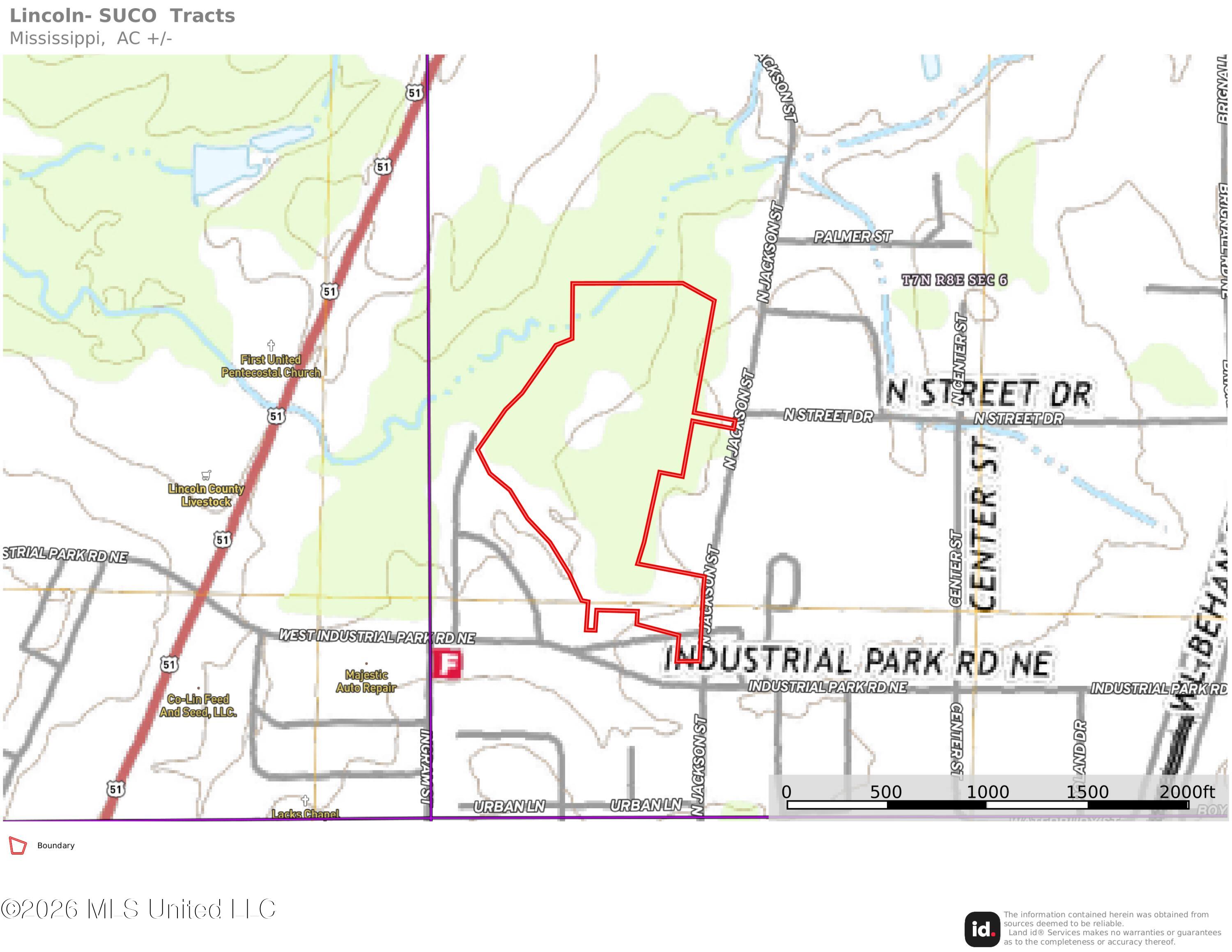 1311 North Jackson Street Brookhaven, MS 39601 - Photo 40 of 40 topo