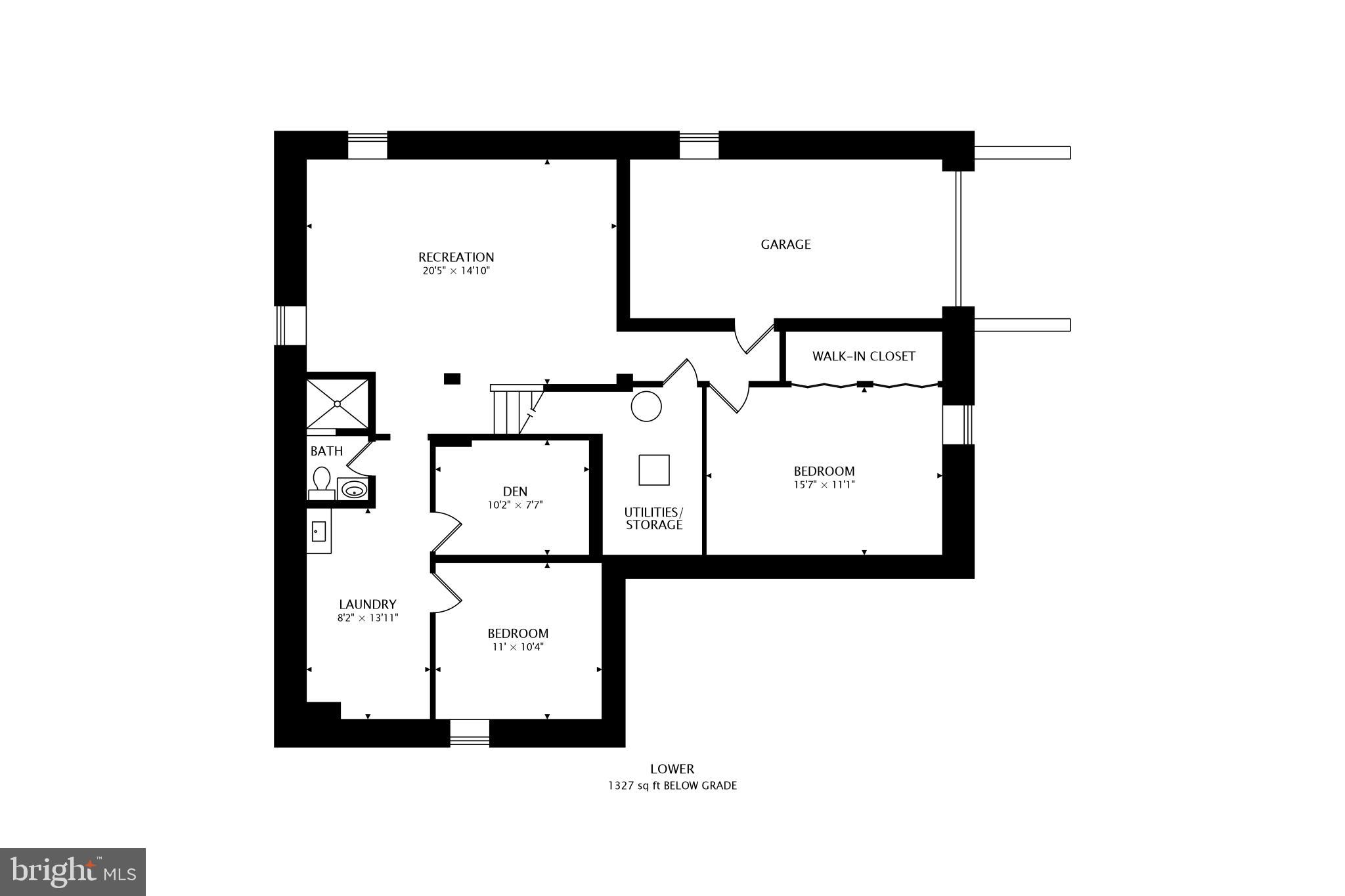 4525 Hawksbury Road Baltimore, MD 21208 - Photo 53 of 53 Basement Floorplan