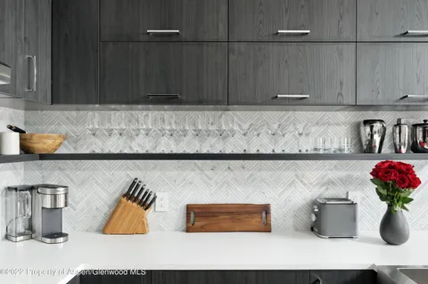 a view of painting on the wall kitchen