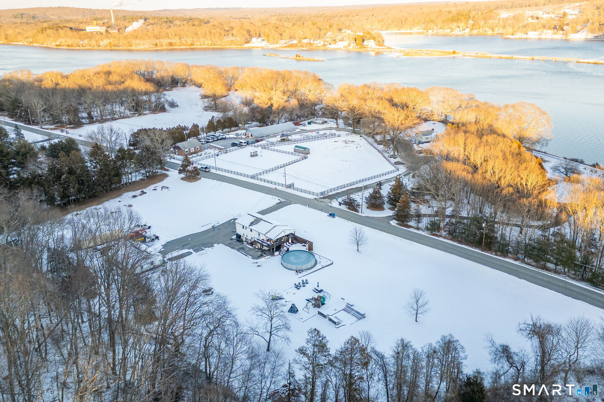 134 Massapeag Side Road Montville, CT 06382 - Photo 29 of 33 a view of a lake with a mountain