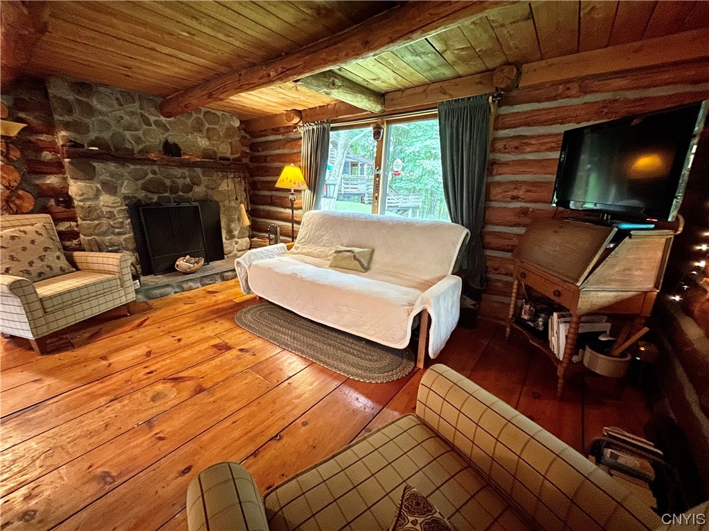 7807 Bonney Hill Road Hamilton, NY 13346 - Photo 13 of 50 Main living area in cabin