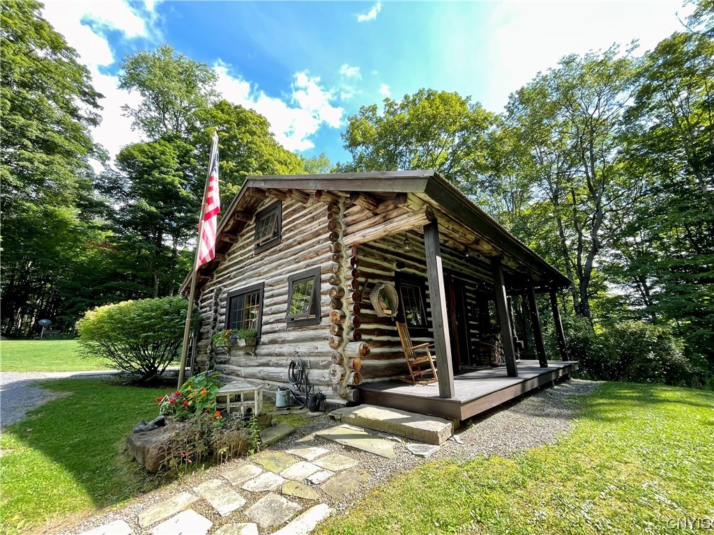 7807 Bonney Hill Road Hamilton, NY 13346 - Photo 2 of 50 Main Cabin with covered porch