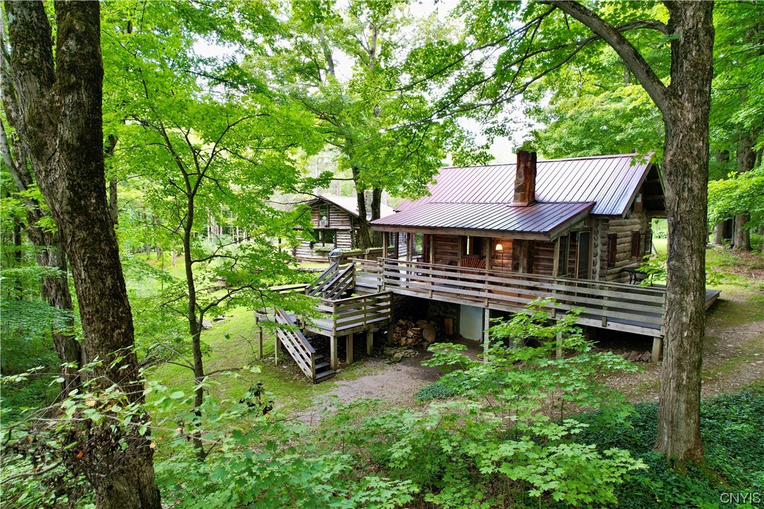 7807 Bonney Hill Road Hamilton, NY 13346 - Photo 27 of 50 View od back of guest cottage from above