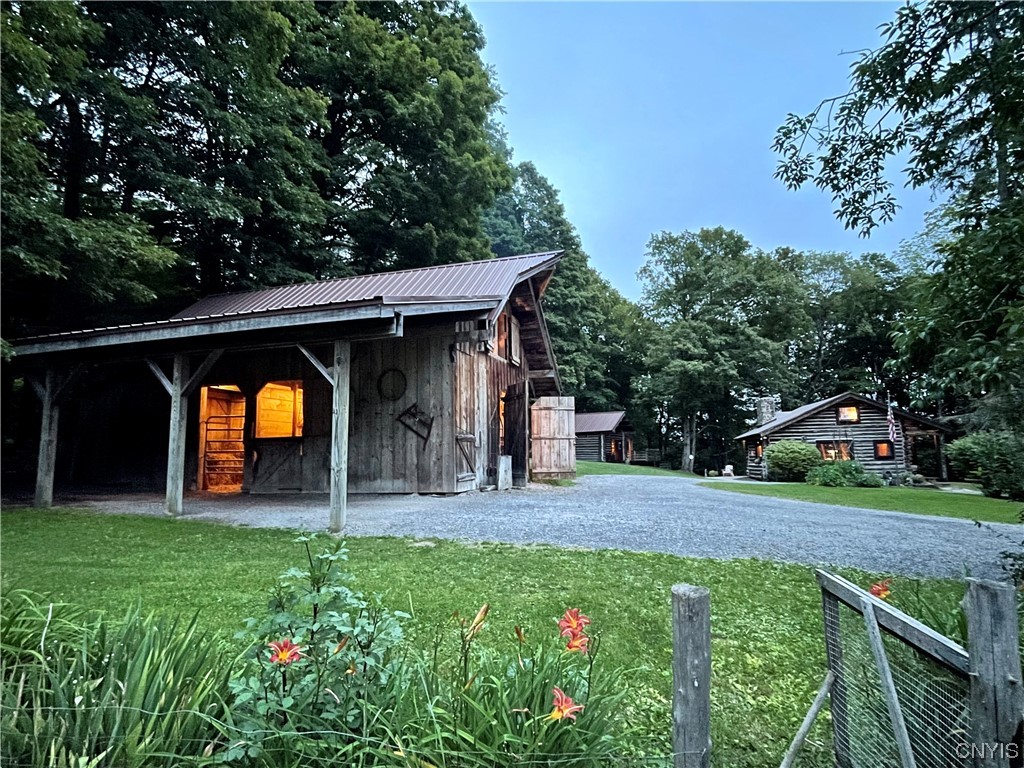 7807 Bonney Hill Road Hamilton, NY 13346 - Photo 48 of 50 View from the garden at dusk