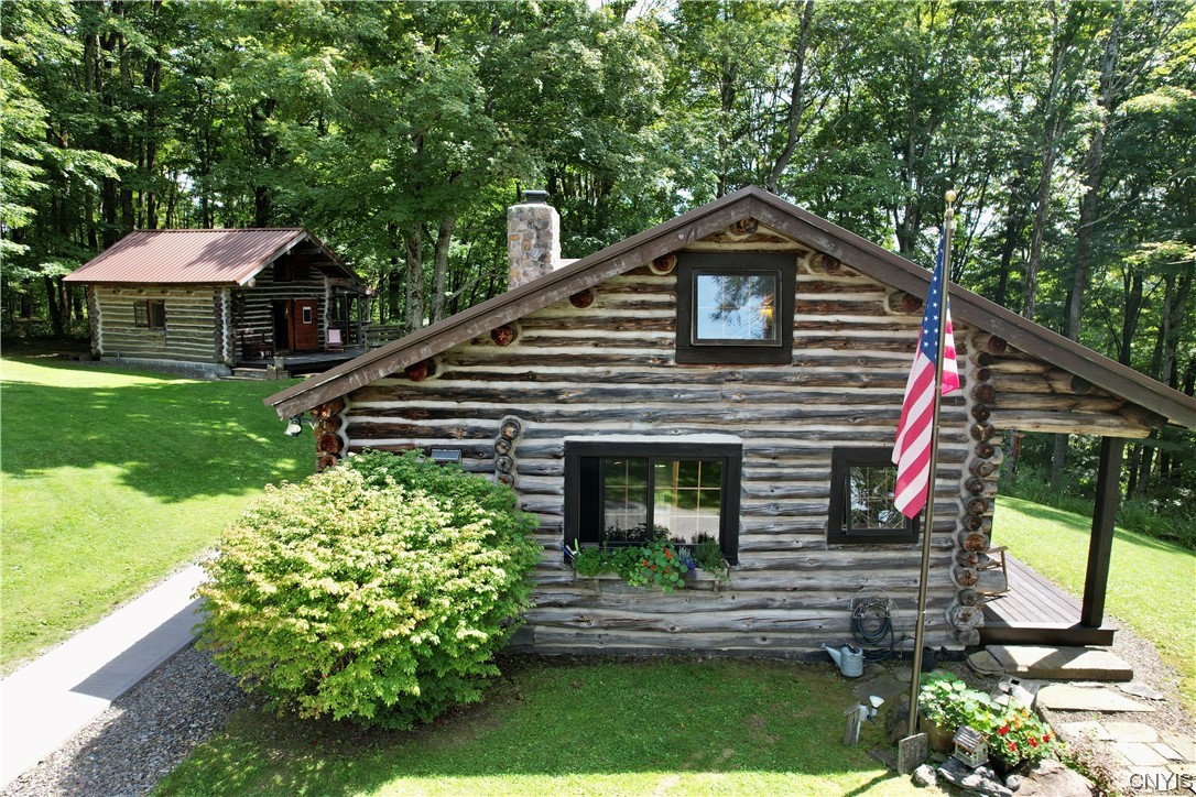 7807 Bonney Hill Road Hamilton, NY 13346 - Photo 5 of 50 Main Cabin with guest cottage in background