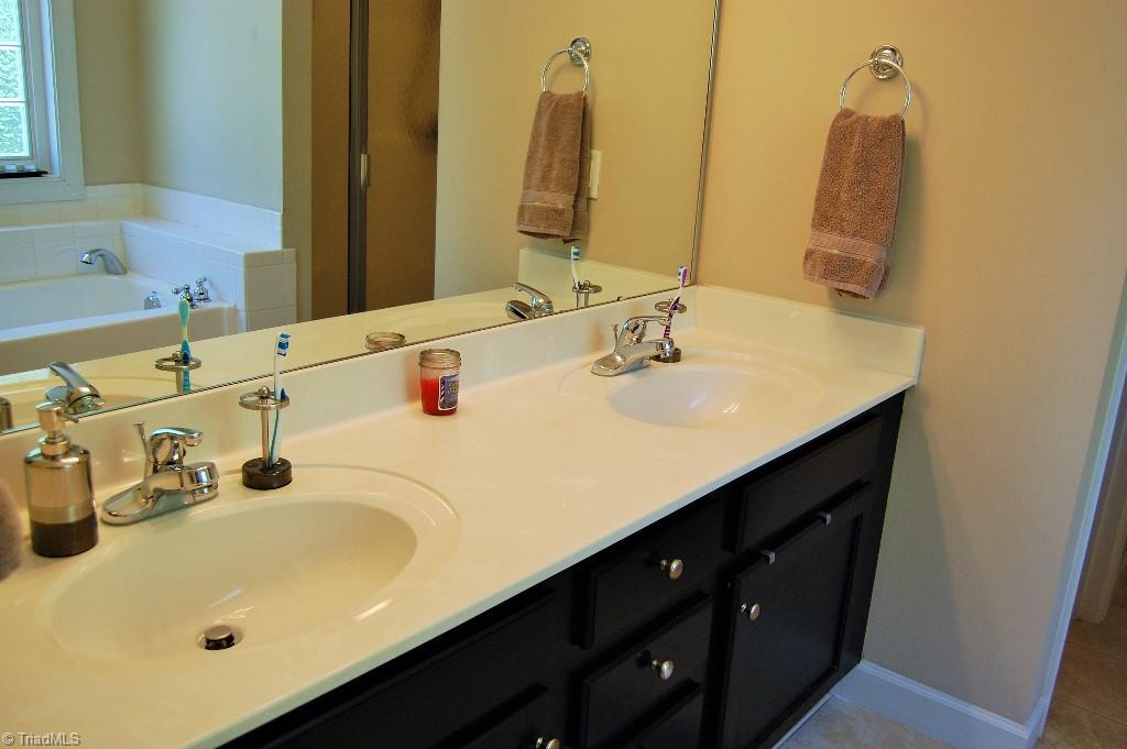 1883 South Union Grove Road Lexington, NC 27295 - Photo 17 of 30 Double vanity, plenty of room for two preparing for the day.