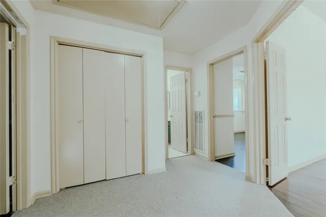 a view of a room with an empty space