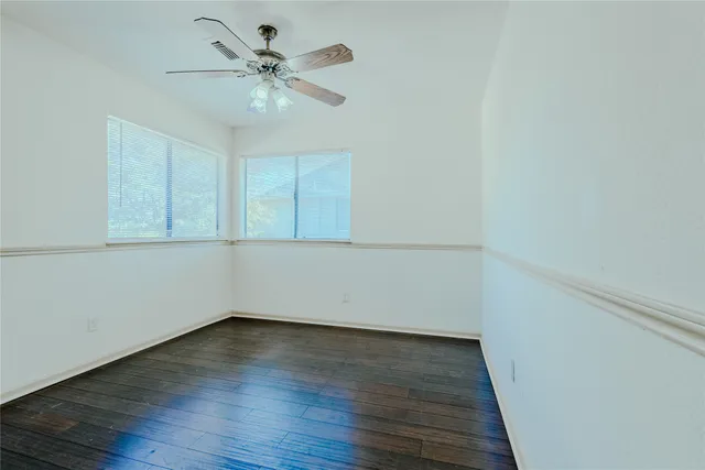wooden floor in an empty room