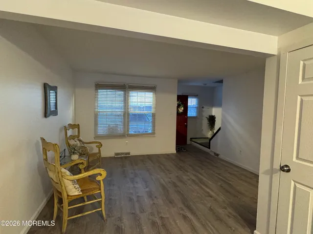 a room with furniture and windows