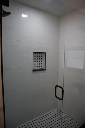 an empty room that has a window