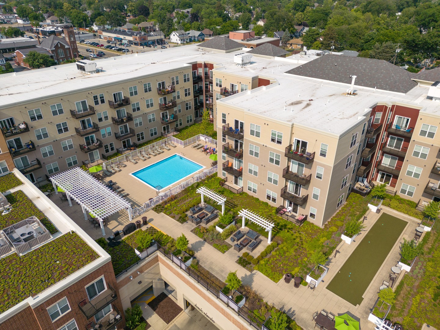 255 North Addison Avenue, Unit 304 Elmhurst, IL 60126 - Photo 11 of 24 a view of a building with outdoor space
