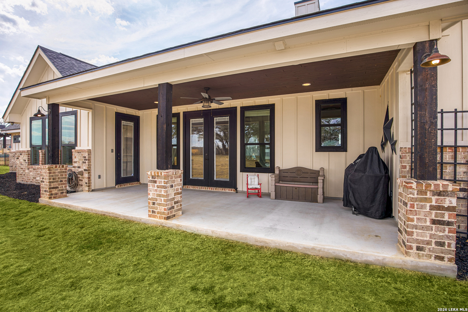 121 Western Way Adkins, TX 78101 - Photo 36 of 46 a view of a house with backyard porch and sitting area
