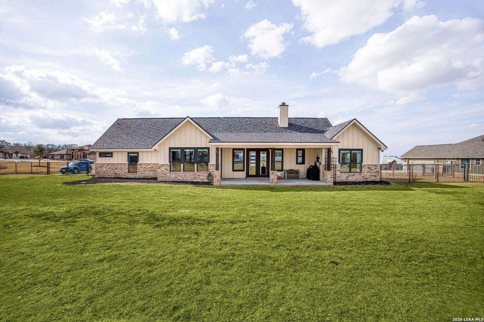 121 Western Way Adkins, TX 78101 - Photo 38 of 46 a aerial view of a house yard with roof deck