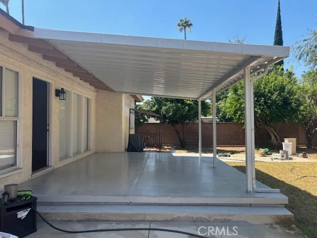 a outdoor space with the view of the patio