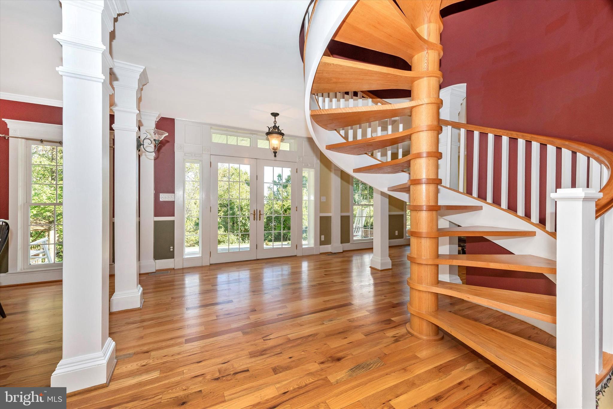 8310 Edgewood Church Road Frederick, MD 21702 - Photo 26 of 107 spiral staircase from foyer