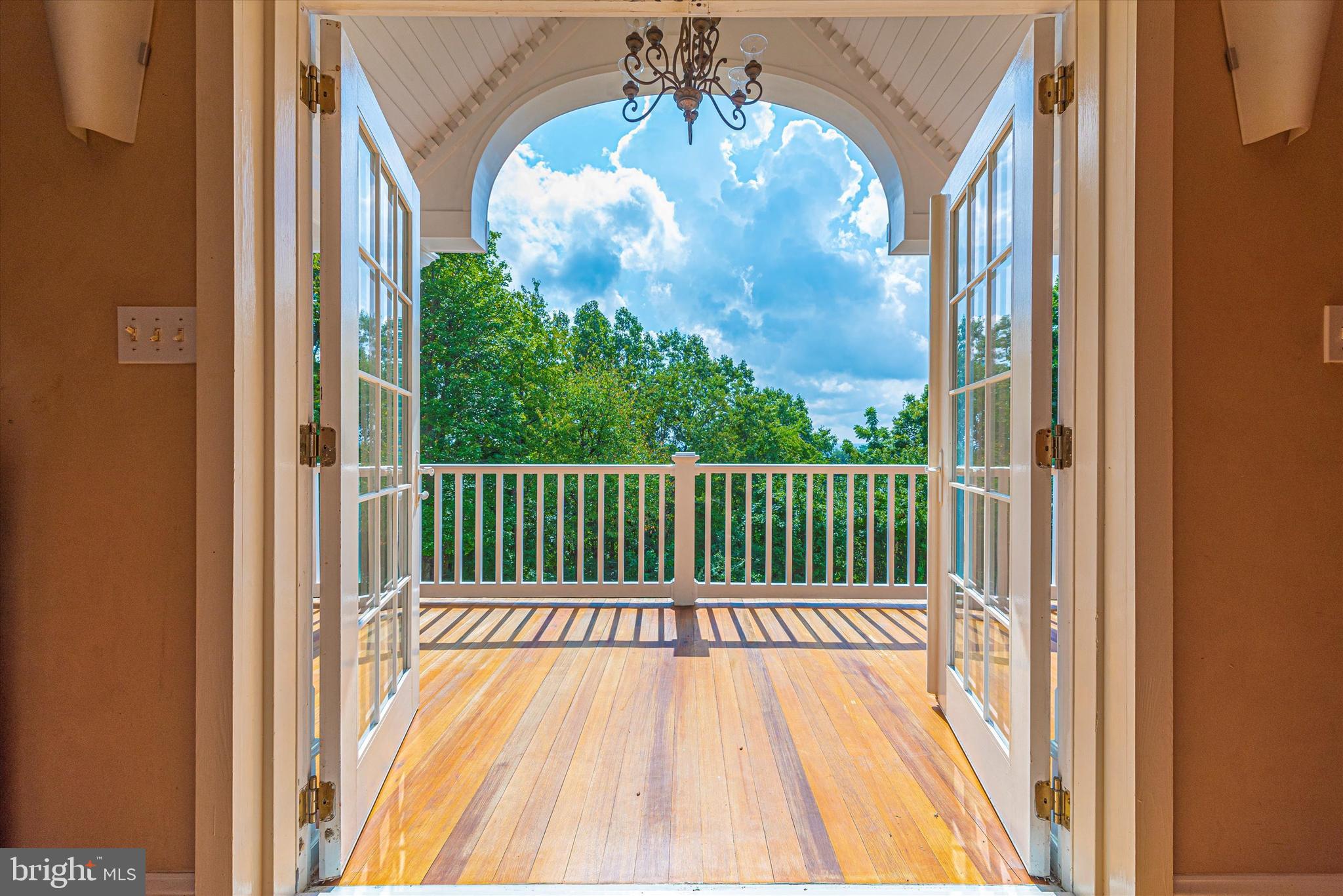 8310 Edgewood Church Road Frederick, MD 21702 - Photo 59 of 107 looking out from master beyond balcony