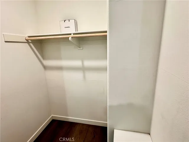 a close view of closet