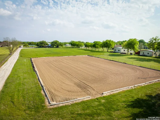 a view of a golf course with a park