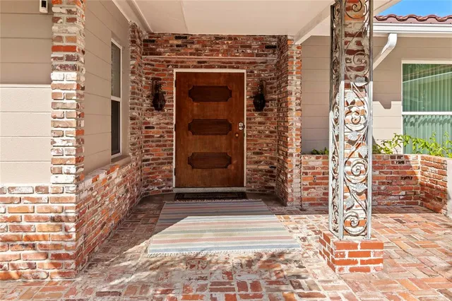 a front view of a house