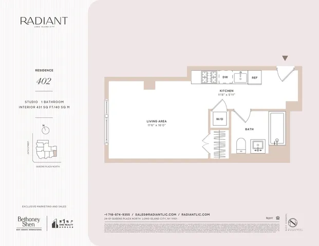 $700,000 | 24-01 Queens Plaza North, Unit 402 | Long Island City