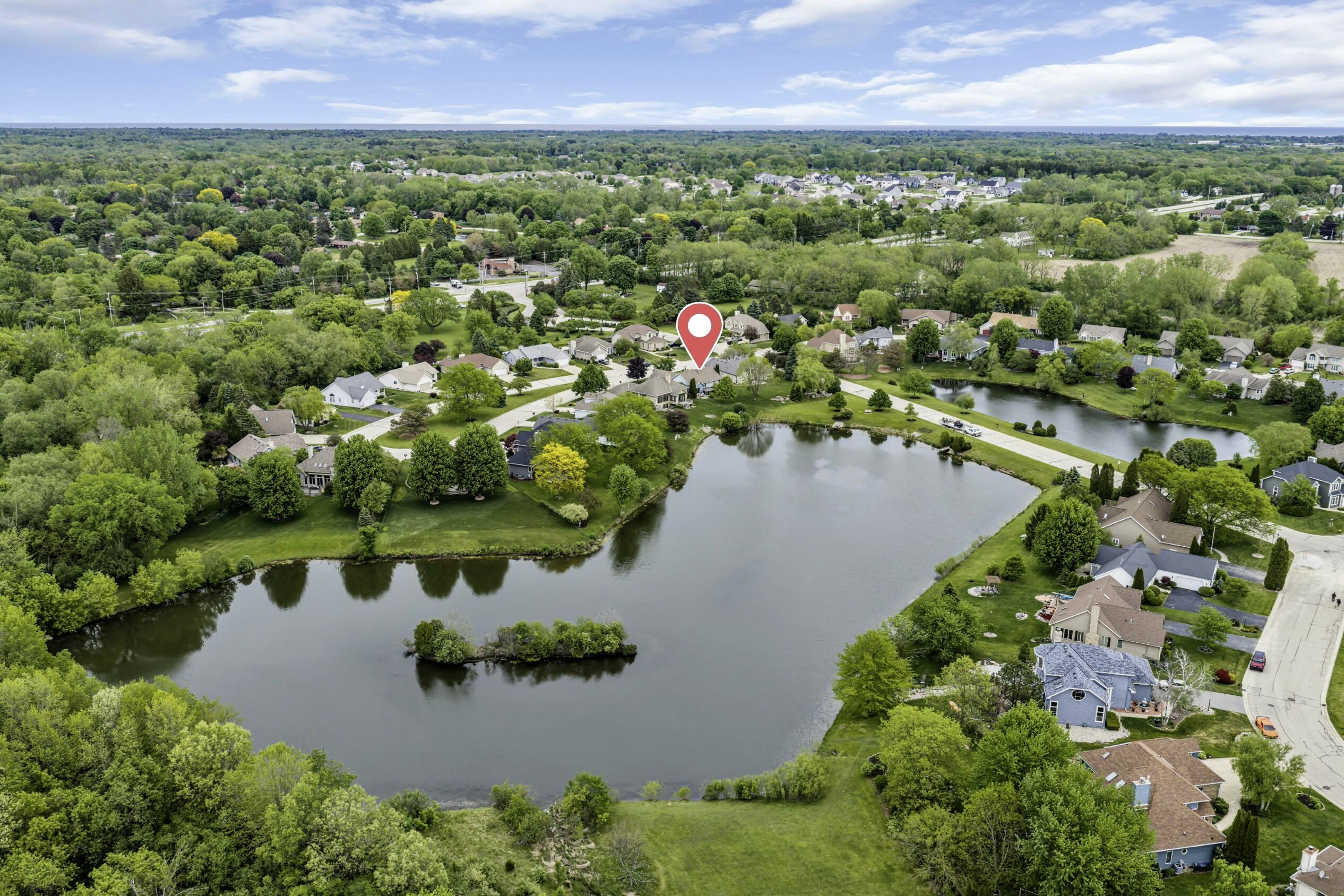 6615 Chesapeake Road Caledonia, WI 53406 - Photo 28 of 30 Property sits on the pond