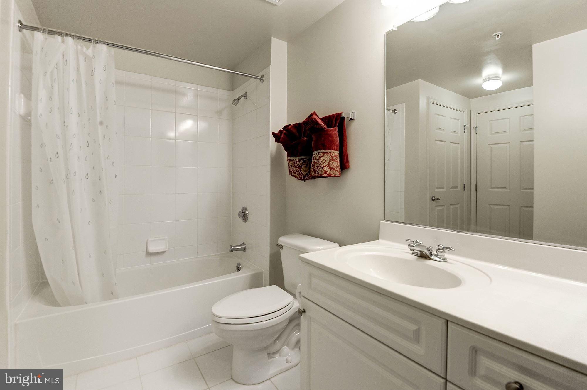 2726 Gallows Road, Unit 1315 Vienna, VA 22180 - Photo 17 of 30 a bathroom with a sink a toilet and shower
