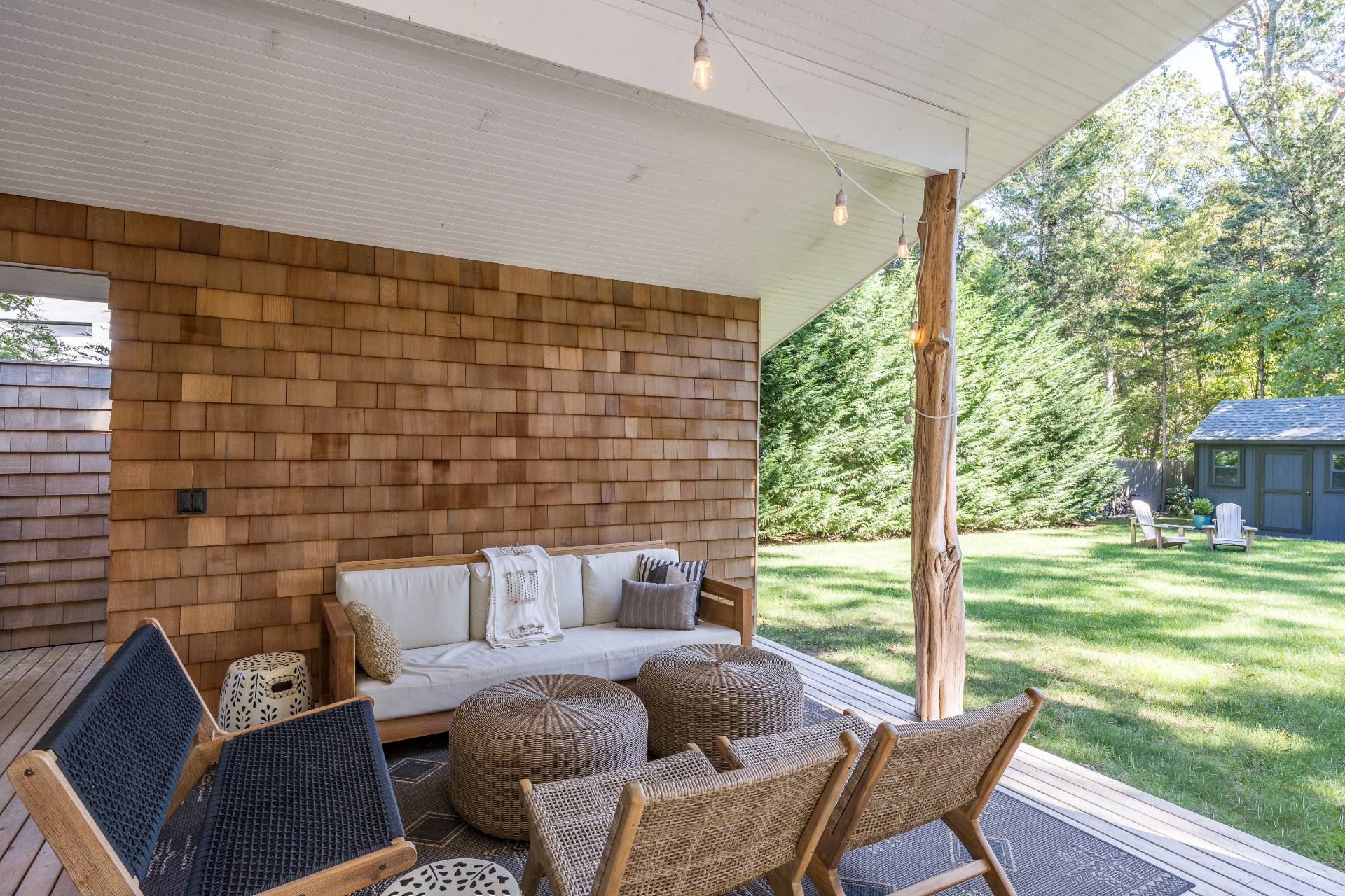 49 Sherwood Lane East Hampton, NY 11937 - Photo 7 of 19 a outdoor living space with furniture and garden view