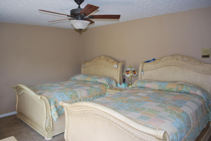 2736 East Raccoon Valley Drive Heiskell, TN 37754 - Photo 10 of 37 a bedroom with a bed and a chandelier