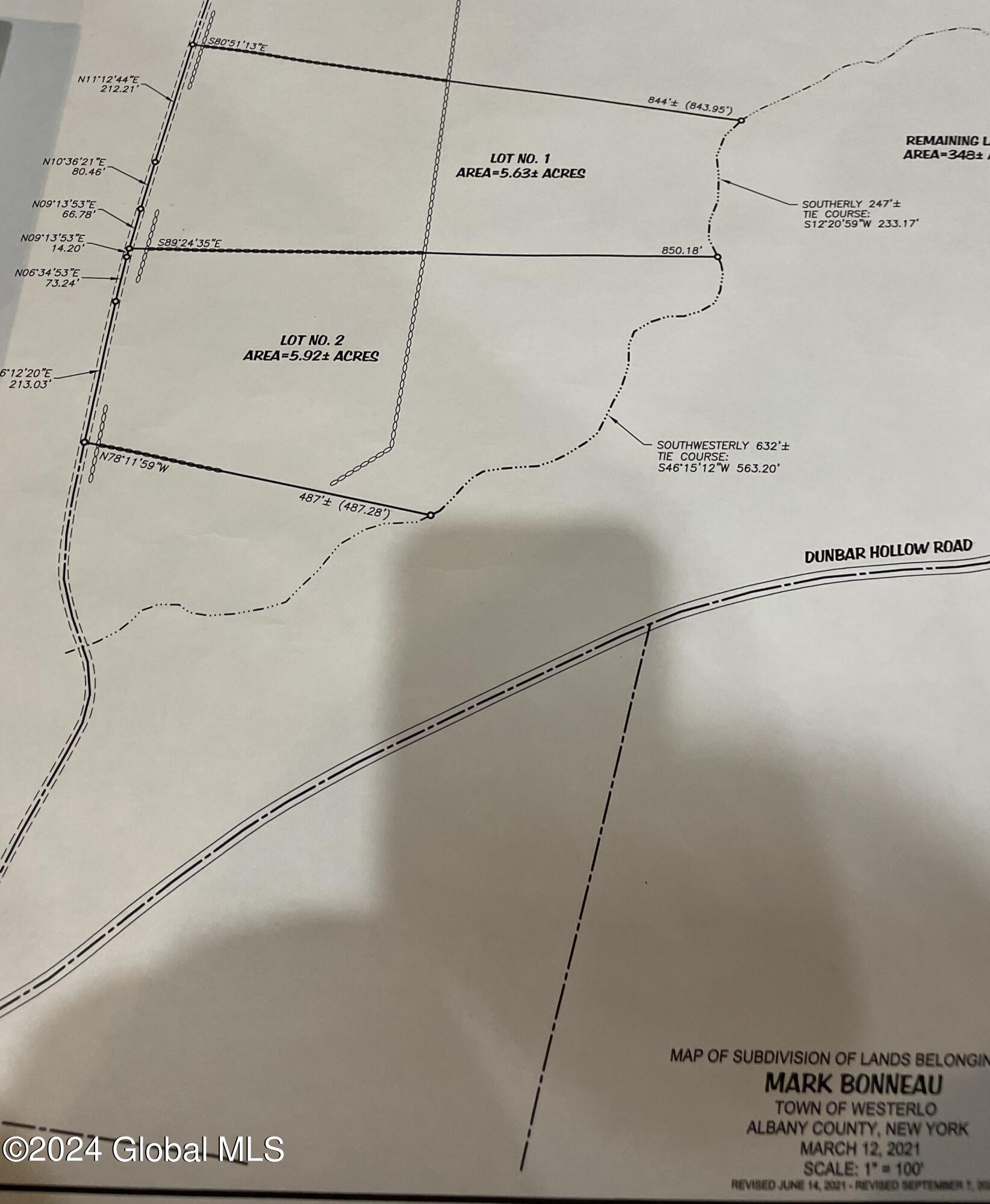 Lot 2 Dunbar Hollow Road Westerlo, NY 12193 - Photo 1 of 1 Survey