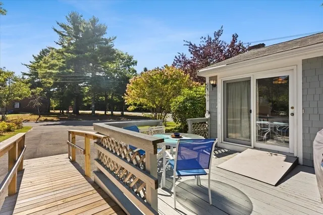 a view of a house with a patio
