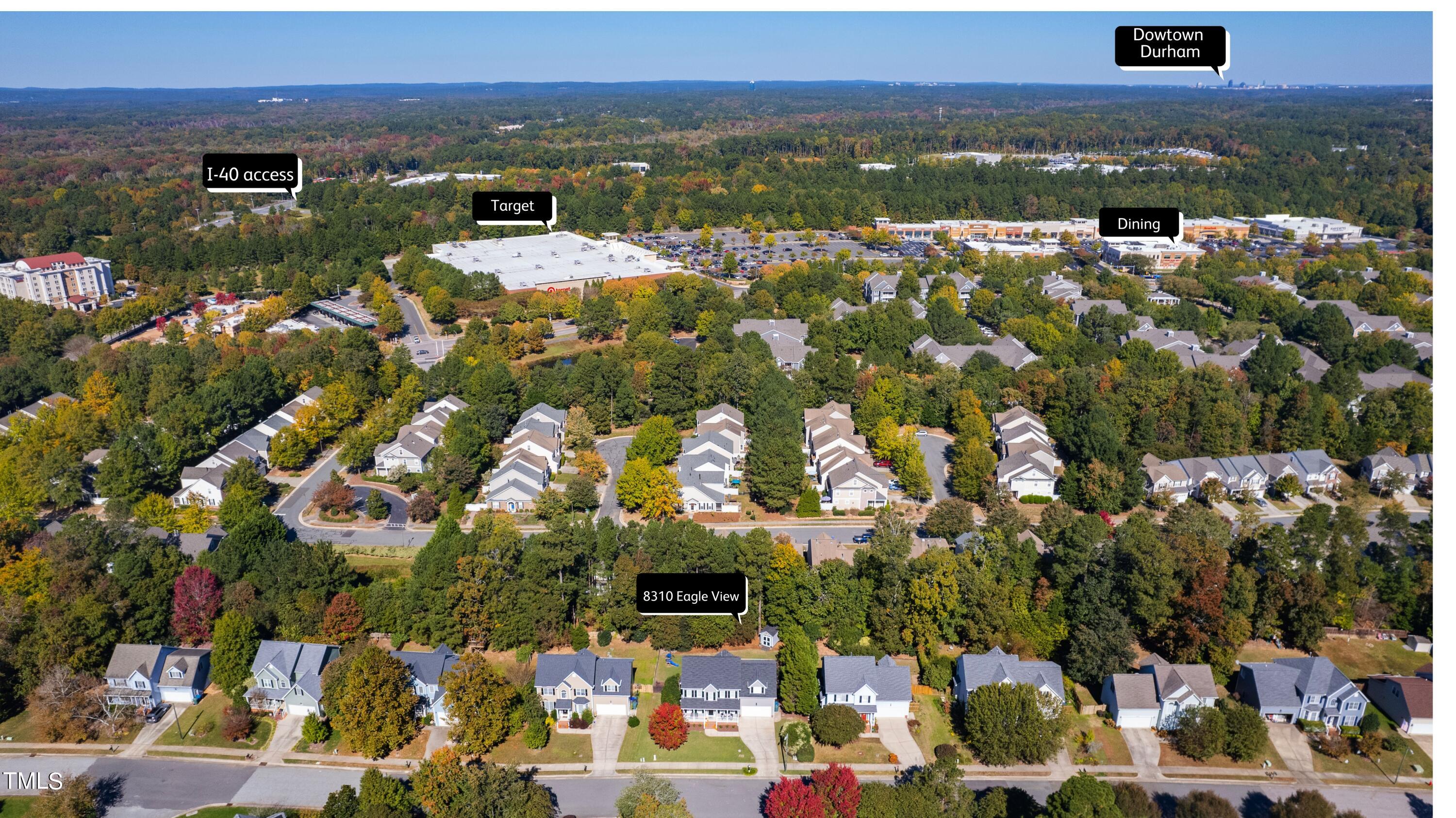 8310 Eagle View Drive Durham, NC 27713 - Photo 37 of 38 8310 Arial