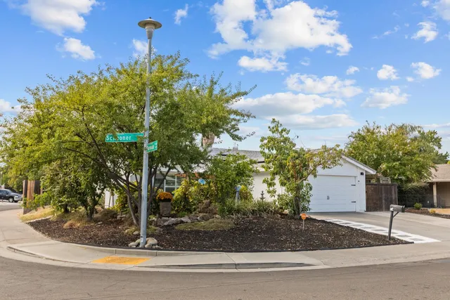 a house view with a outdoor space