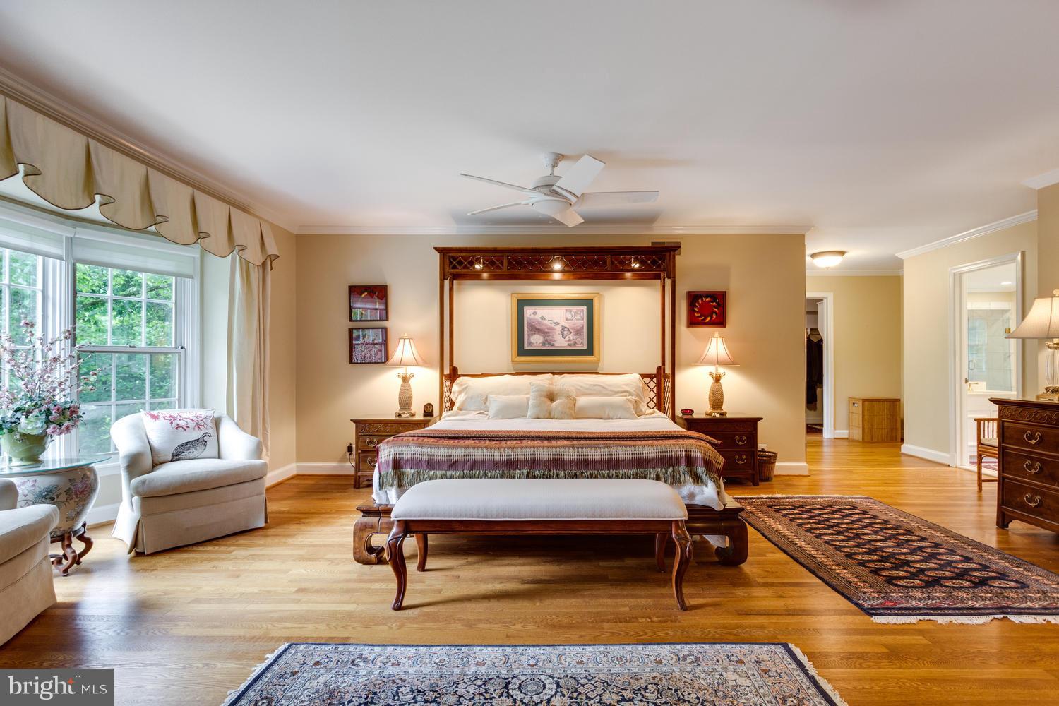 8609 Brook Road McLean, VA 22102 - Photo 23 of 30 Master Bedroom and Large Bay Window