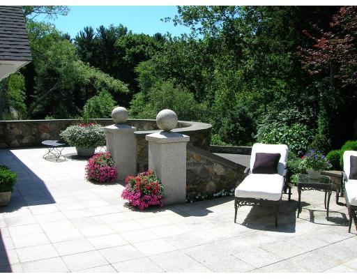 3 Anchorage Lane Marblehead, MA 01945 - Photo 5 of 16 a view of a fountain and a fountain in the patio