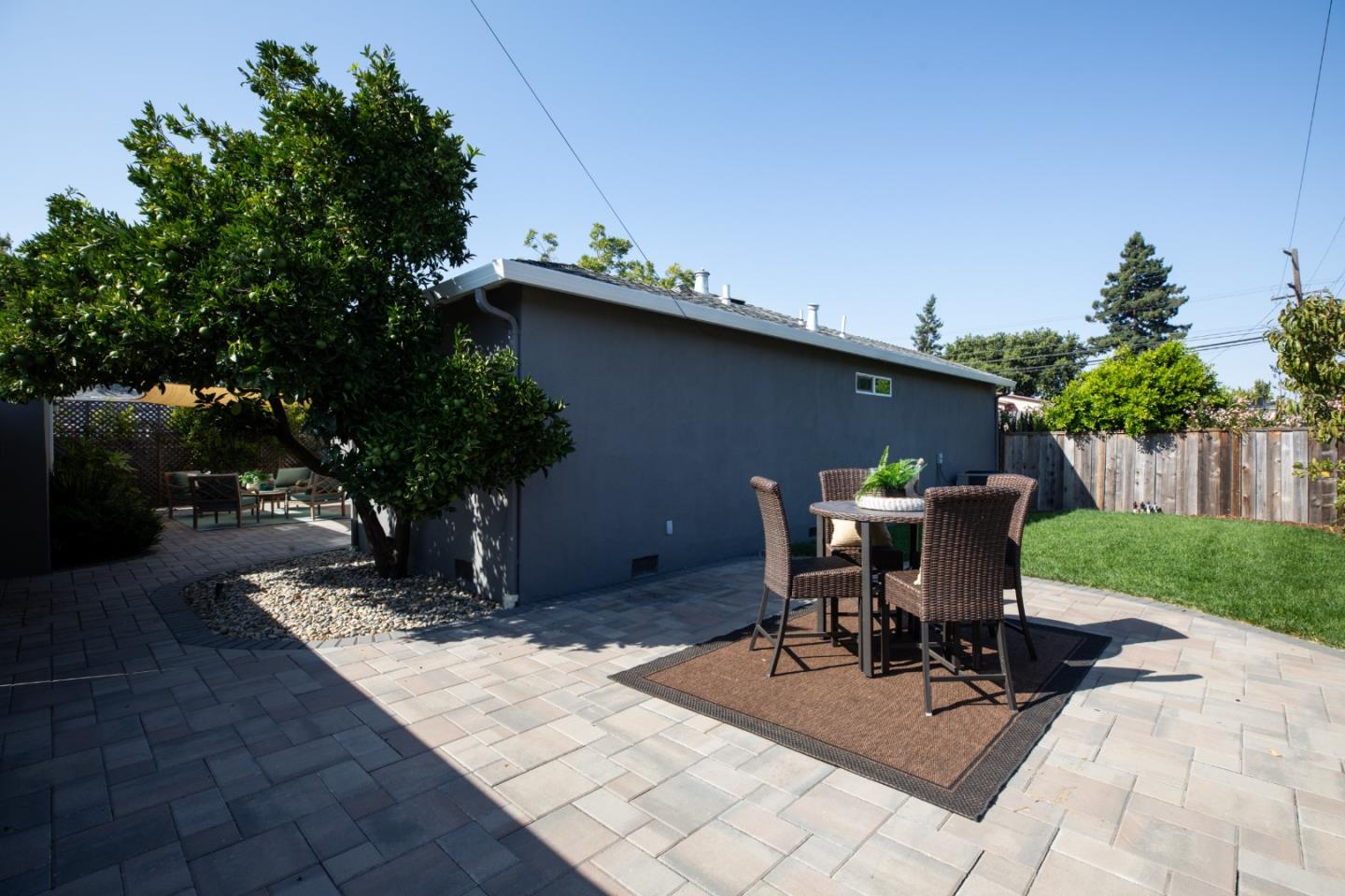 3432 Bay Road Redwood City, CA 94063 - Photo 25 of 33 a view of backyard with sitting area
