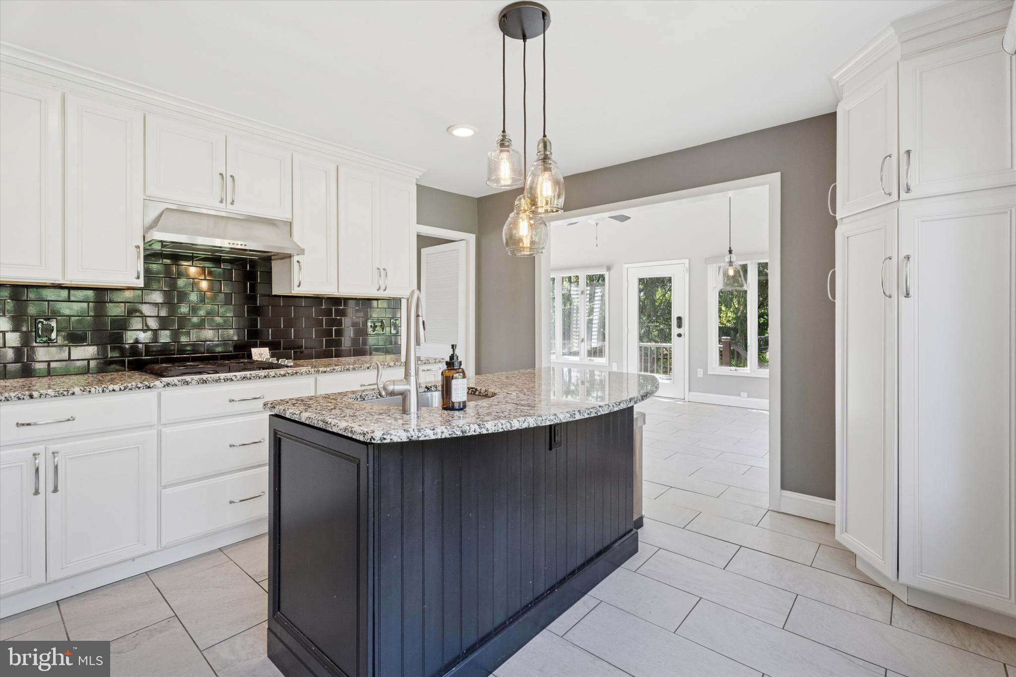 317 Hilltop Road Paoli, PA 19301 - Photo 3 of 25 a kitchen with stainless steel appliances granite countertop a sink a counter top space cabinets and a window