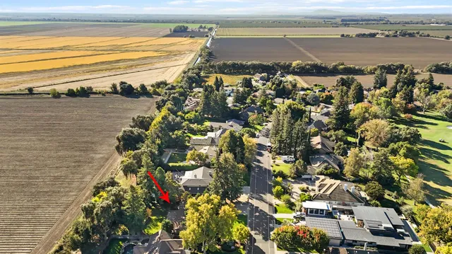 a view of a lake with a building in the background
