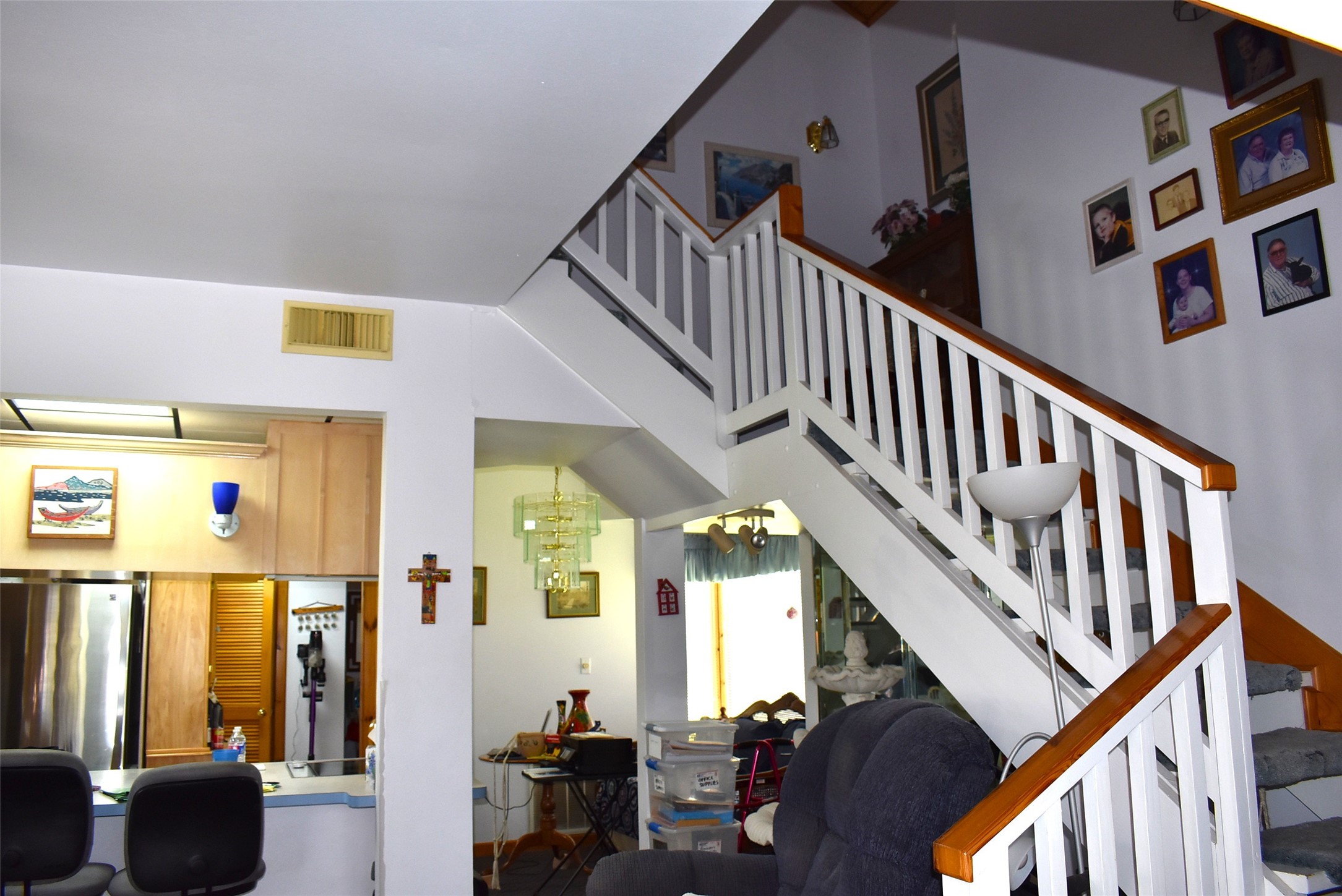 1657 County Road Sargent, TX 77414 - Photo 9 of 46 Open stairs up to the primary suite