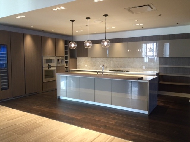 363 East Wacker Drive, Unit 7501 Chicago, IL 60601 - Photo 3 of 15 a kitchen with a sink a counter space appliances and cabinets