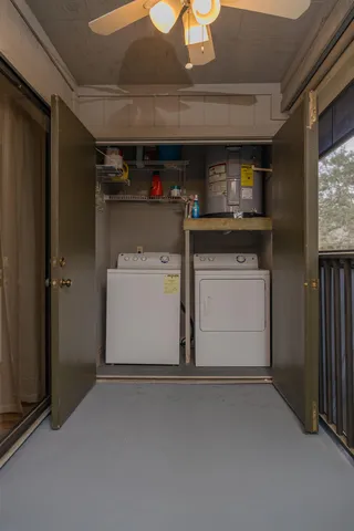 an aerial view of a houses with outdoor space