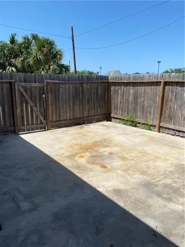 a backyard of a house