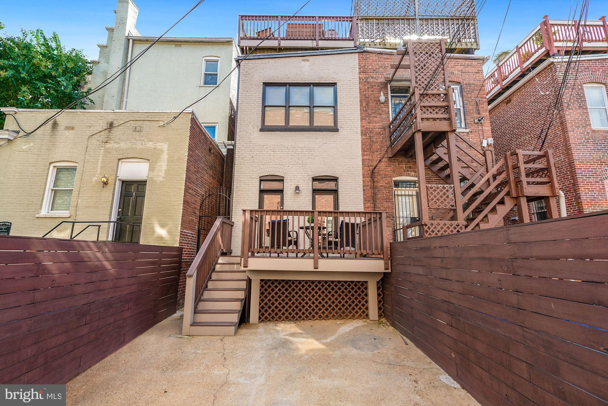 1903 S Street Northwest Washington, DC 20009 - Photo 45 of 46 Rear Elevation and Parking Pad