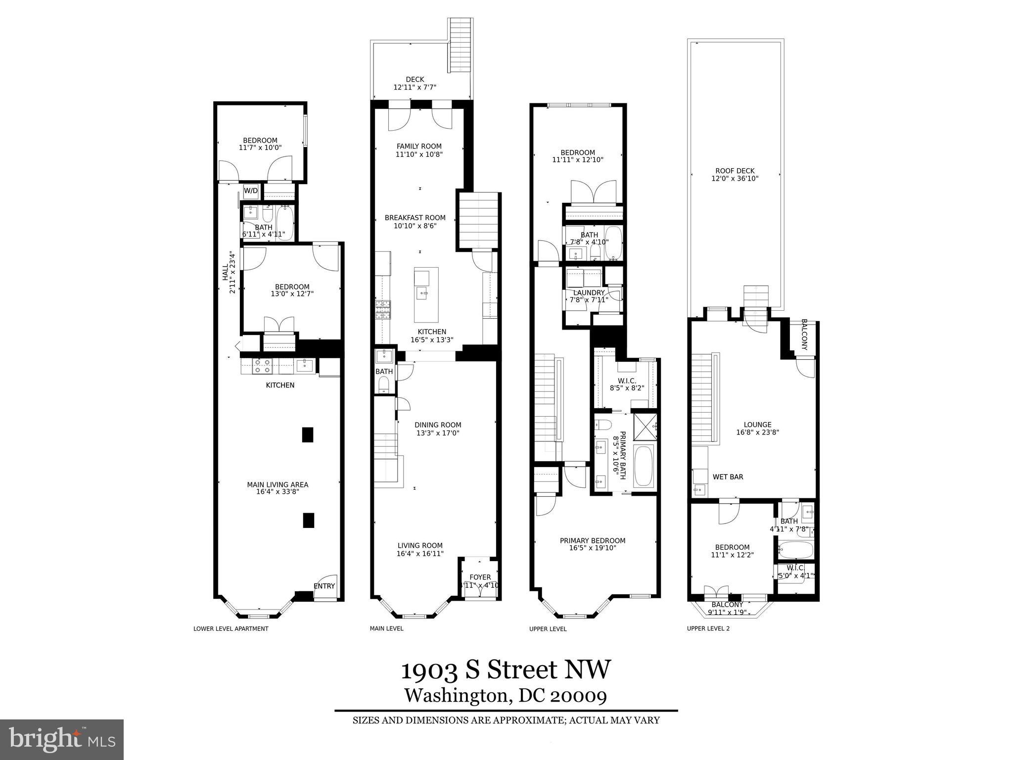 1903 S Street Northwest Washington, DC 20009 - Photo 46 of 46 Floor Plans