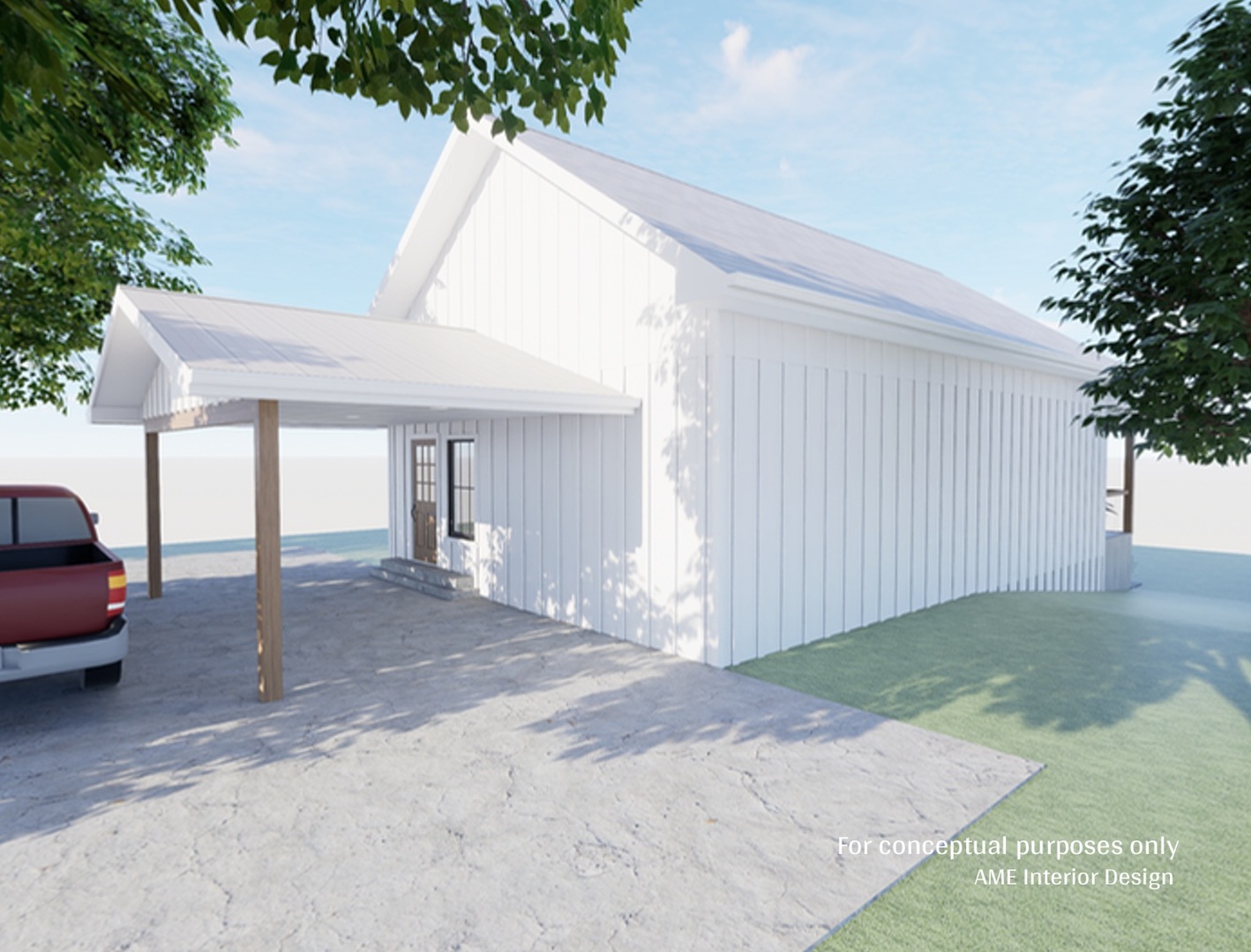 42028 North East Road Antioch, IL 60002 - Photo 13 of 15 a view of a house with a backyard and garage