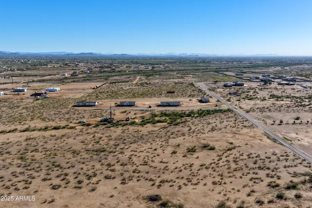 an aerial view of a beach