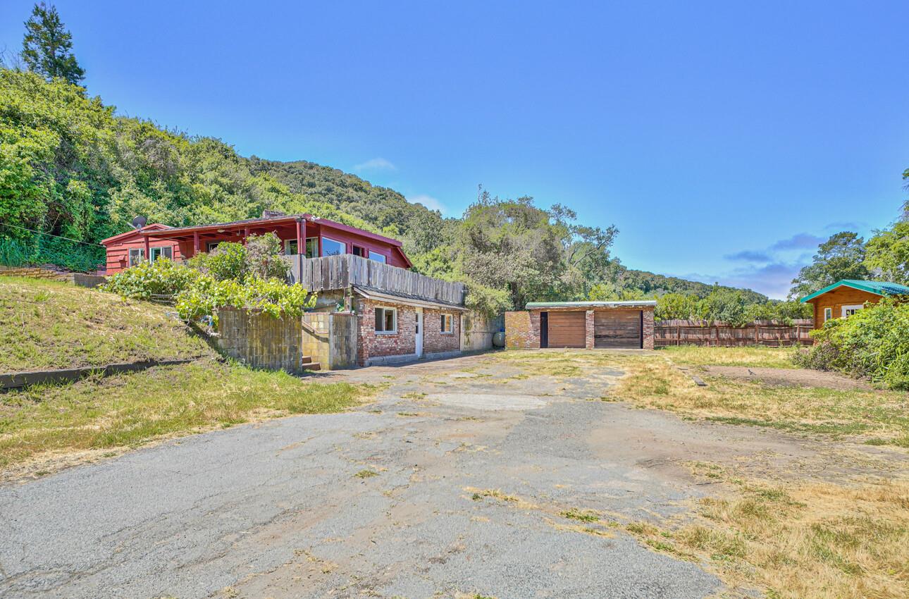 a house with trees in front of it